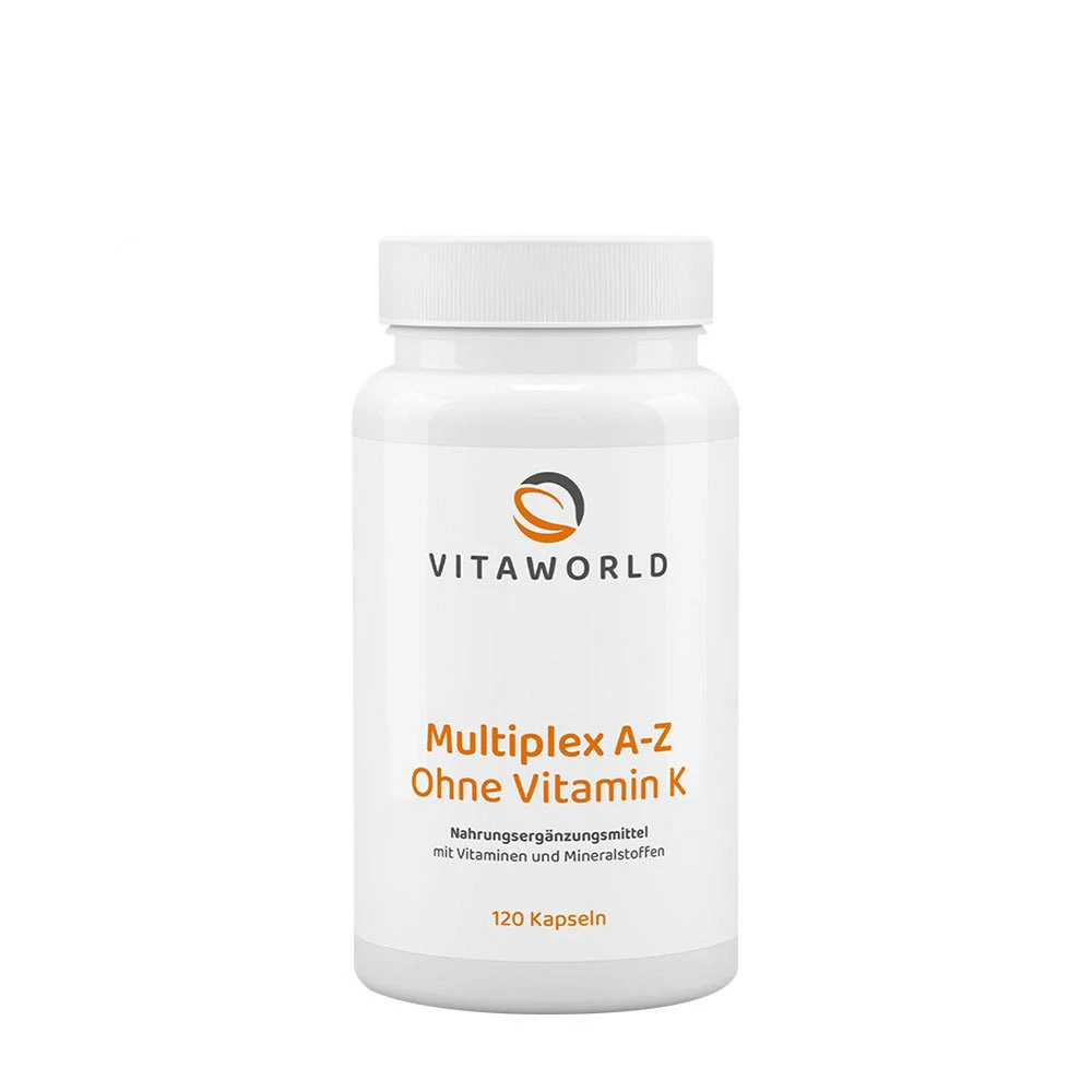 Vitaworld - Multiplex A-Z uden vitamin K 120 kapsler
