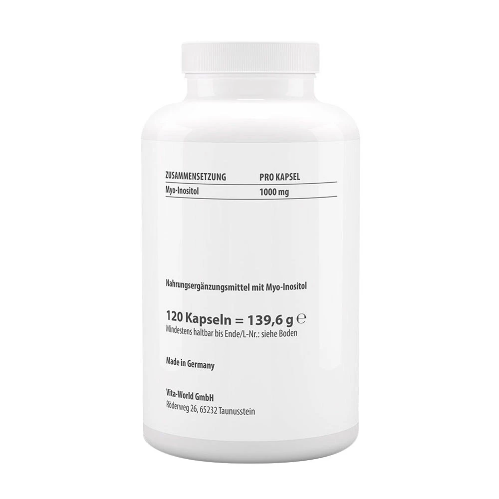 Vitaworld - Myo-Inositol 1000 mg (120 kapsler) - Billede 2