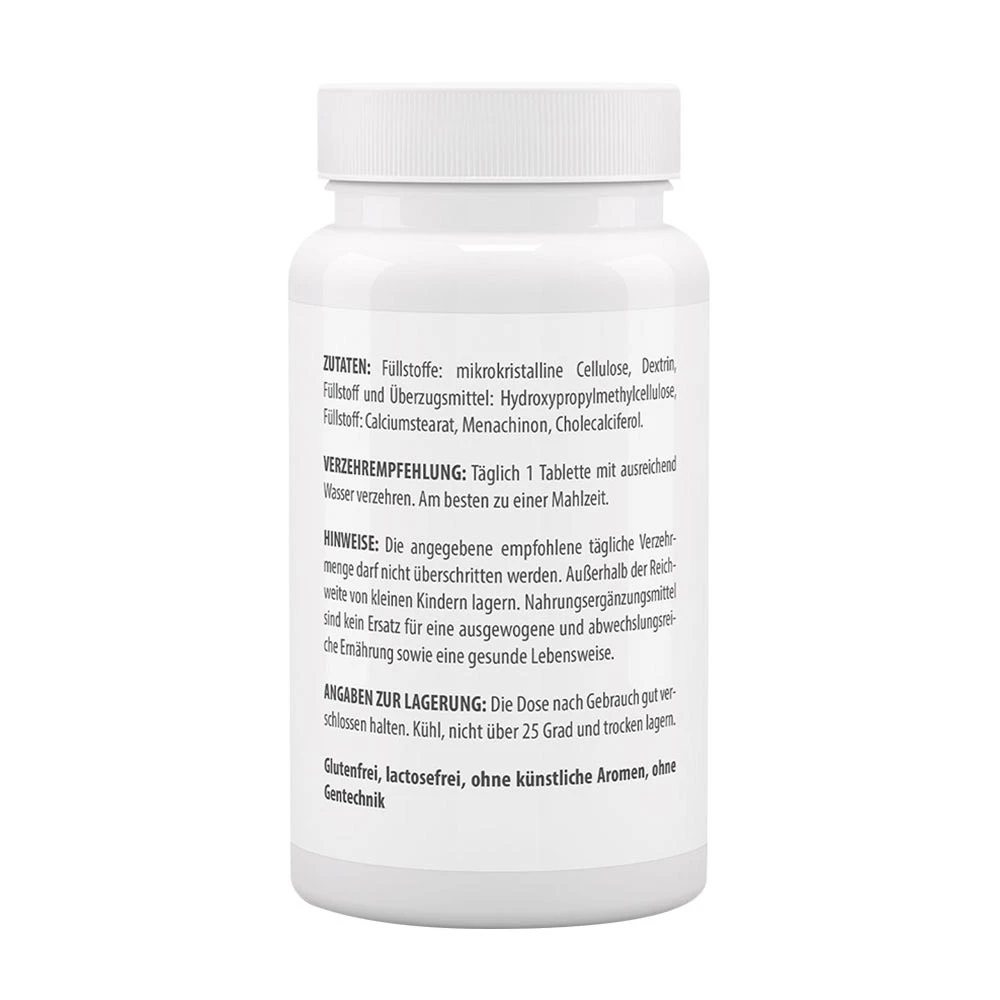 Vitaworld - Vitamin D3 2000 IU + K2 MK7 200 mcg, 120 tabletter - Billede 3