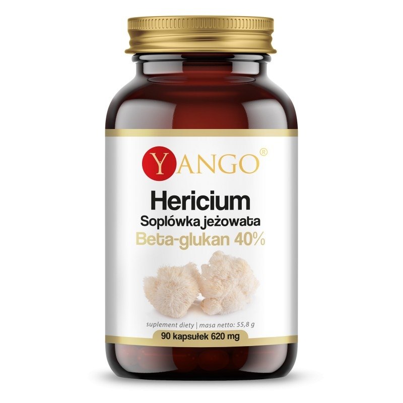 Yango - Hericium med 40% Beta-glucan, 90 kapsler