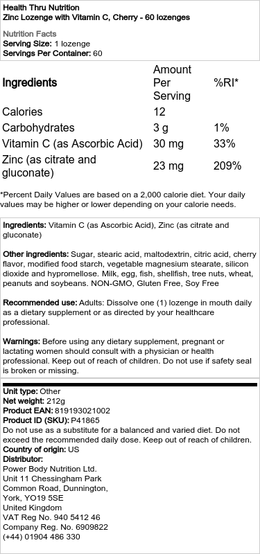 kirsebær - 60 pastiller