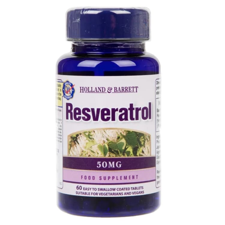 resveratrol, 50mg - 60 tabletter