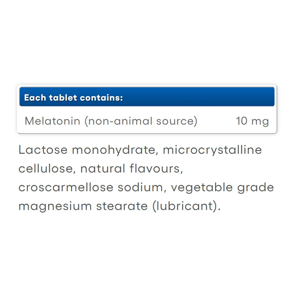 Natural Factors - Melatonin 10 mg Pebermynte (90 tabletter)