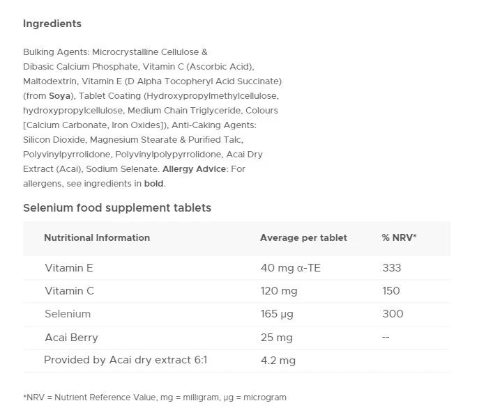 Vitabiotics - Ultra Selenium 30 tabletter