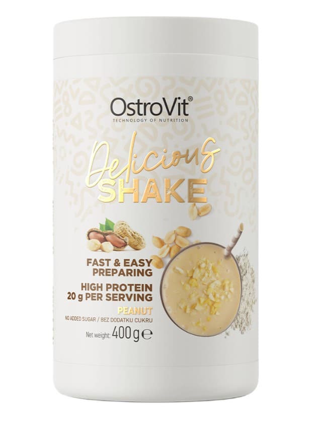 Ostrovit - Lækker shake (jordnød) 400 g billede