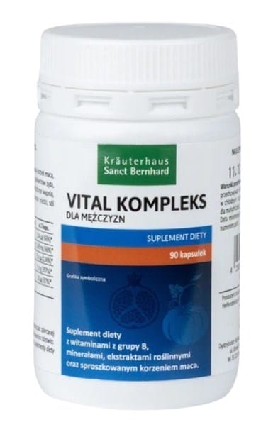 Krauterhaus Sanct Bernhard - Vitalkompleks til mænd 90 kapsler billede