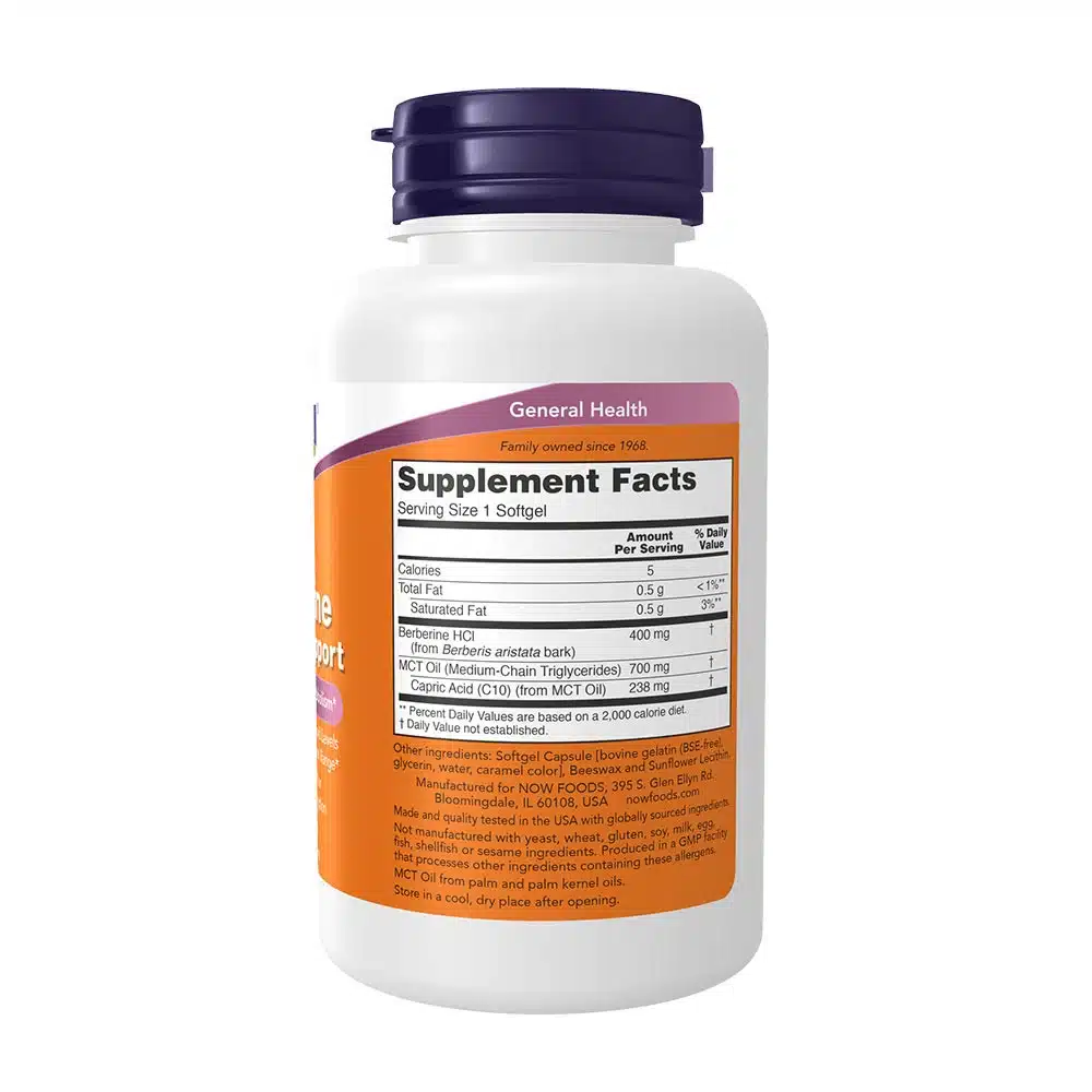 NOW Foods - Berberin Glukosestøtte 60 kapsler - Billede 2