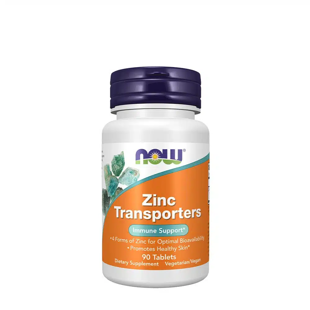 NOW - Zinktransportører 22 mg + 90 tabletter