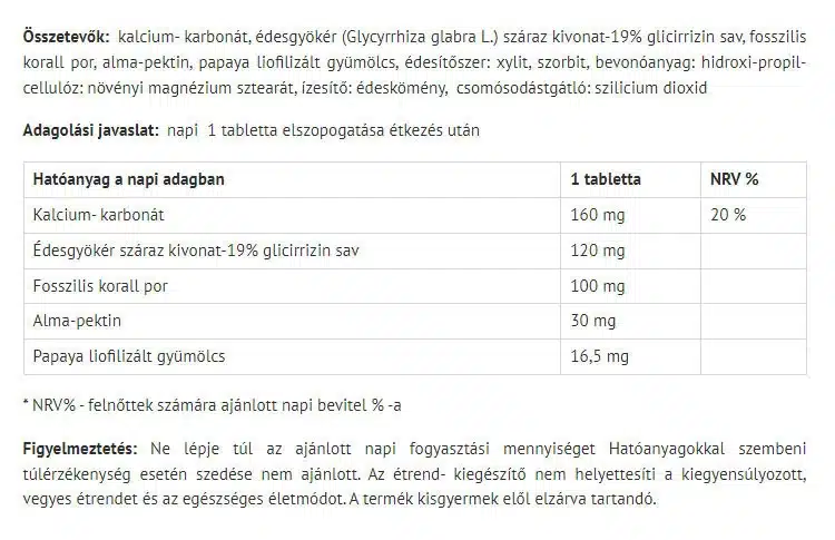 Natur Tanya - Fordøjelseshjælp mod mavesyre (12 tabletter) - Billede 2
