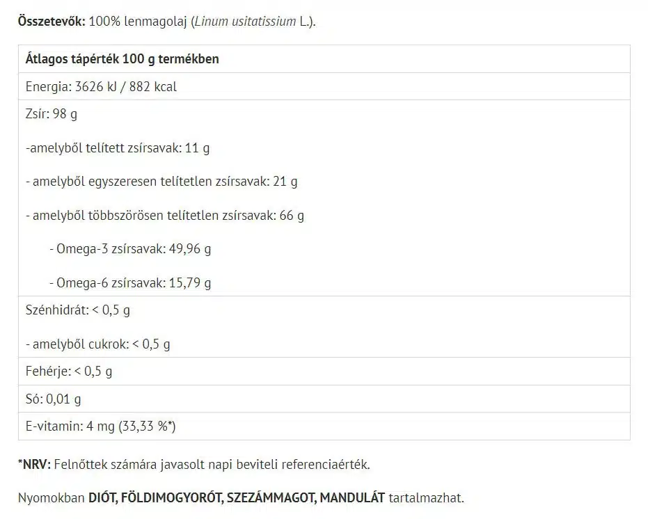 Natur Tanya - Hørfrøolie (250 ml) - Billede 2