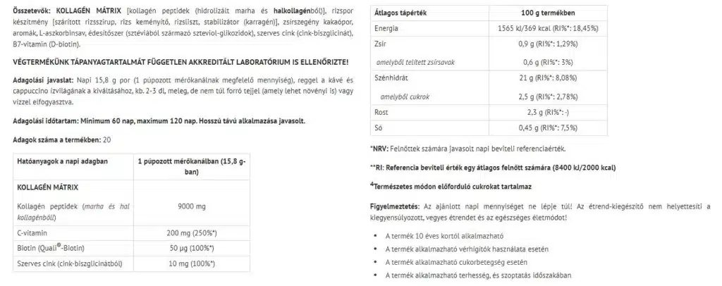 Natur Tanya - Godmorgen Kollagen Cappuccino (20 portioner) - Billede 2