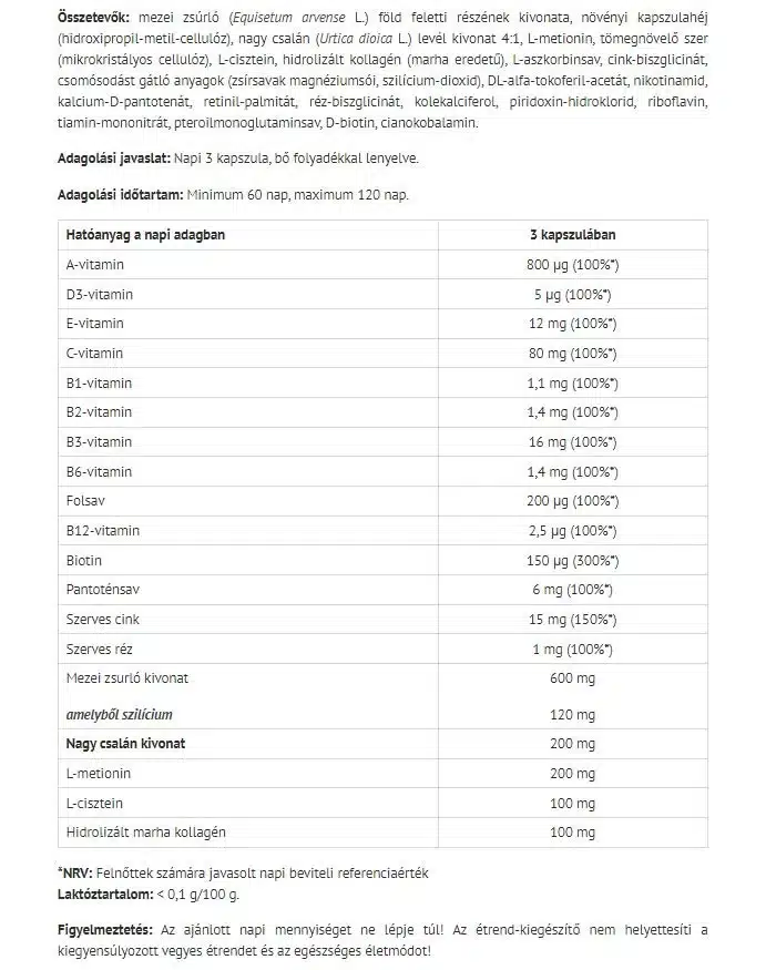 Natur Tanya - Økologisk Skønhedsvitamin (60 kapsler) - Billede 2