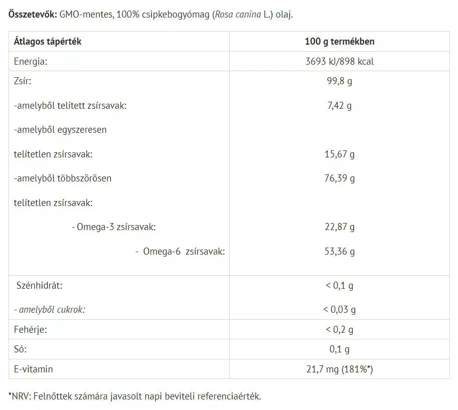 Natur Tanya - Hybenkerneolie 50 ml - Billede 2