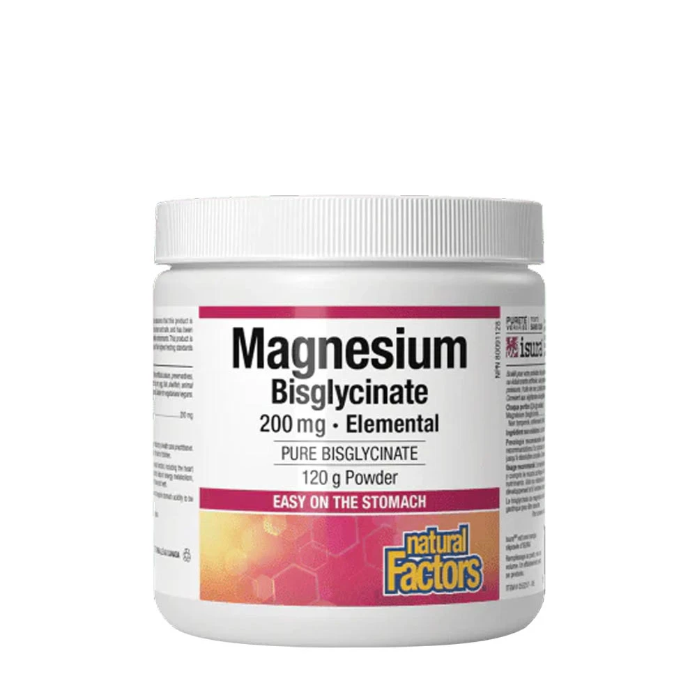Natural Factors - Magnesium Bisglycinat 200 mg (145 g)