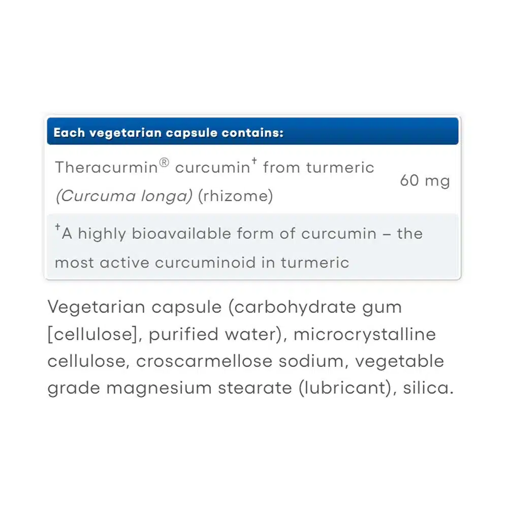Natural Factors - Theracurmin Dobbeltstyrke 60 mg (30 kapsler) - Billede 2