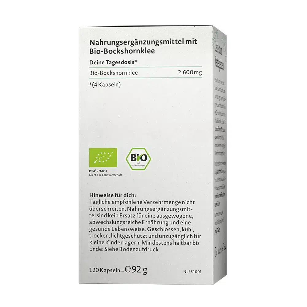 Nature Love - Økologisk bukkehornsfrø (120 kapsler) - Billede 2
