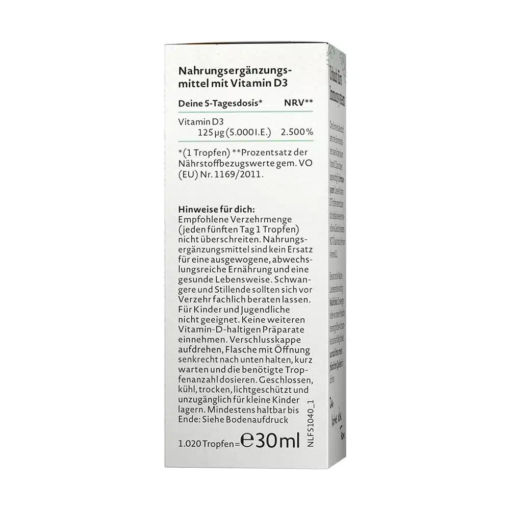 Nature Love - Vitamin D3 5000 IE (30 ml) - Billede 2