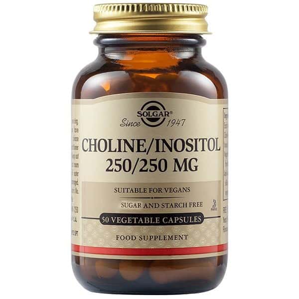Solgar - Cholin/Inositol 250 mg, 50 kapsler