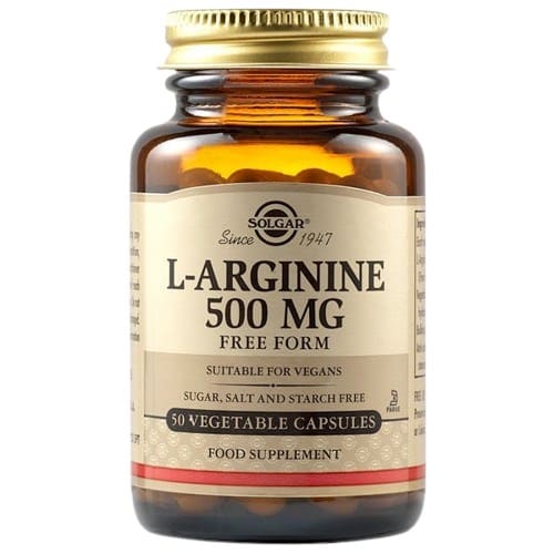 Solgar - L-arginin 500 mg (50 kapsler)