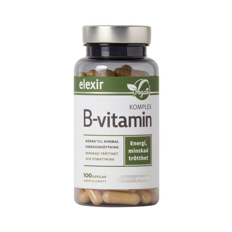 Elexir Pharma - B-vitamin Komplex 100 kapslar