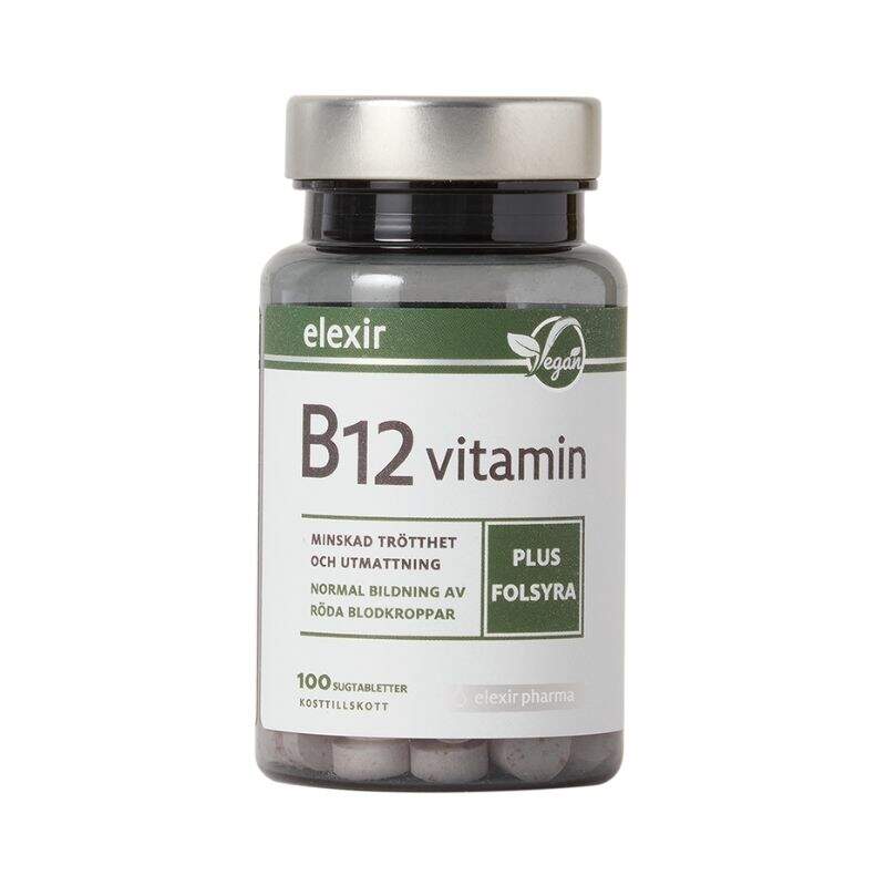 Elexir Pharma - B12 Vitamin Vegan 100 sugtablett