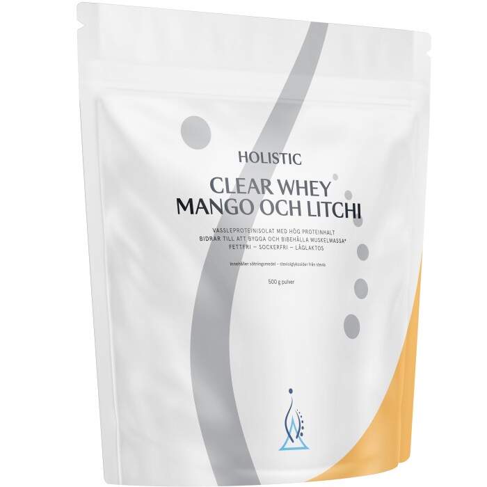 Holistic - Clear Whey Vassleproteinisolat Mango och Litchi 400g