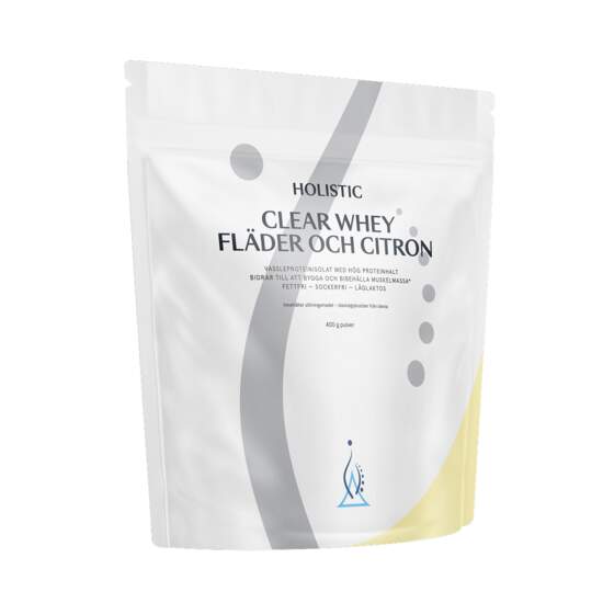 Holistic - Clear Whey vassleproteinisolat fläder och citron 400g