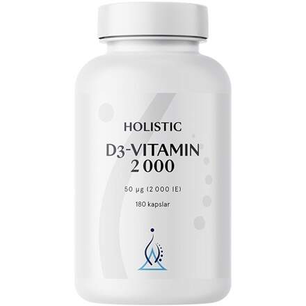 Holistic - D-vitamin 2000 IE 180 kapslar