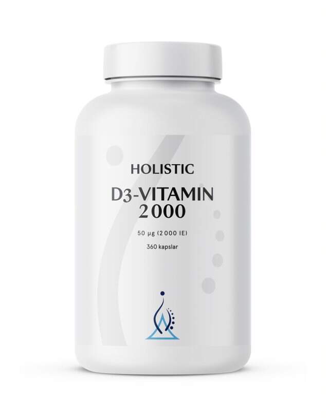 Holistic - D-vitamin 2000 IE 360 kapslar