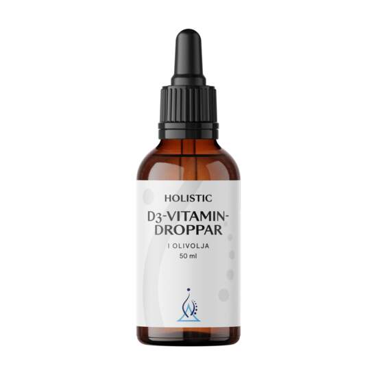 Holistic - D-vitamin droppar i olivolja 50 ml