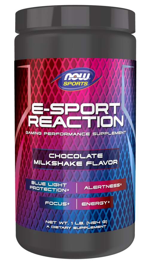 NOW Foods - E-Sport Reaction, Chocolate Milkshake Flavor Powder
