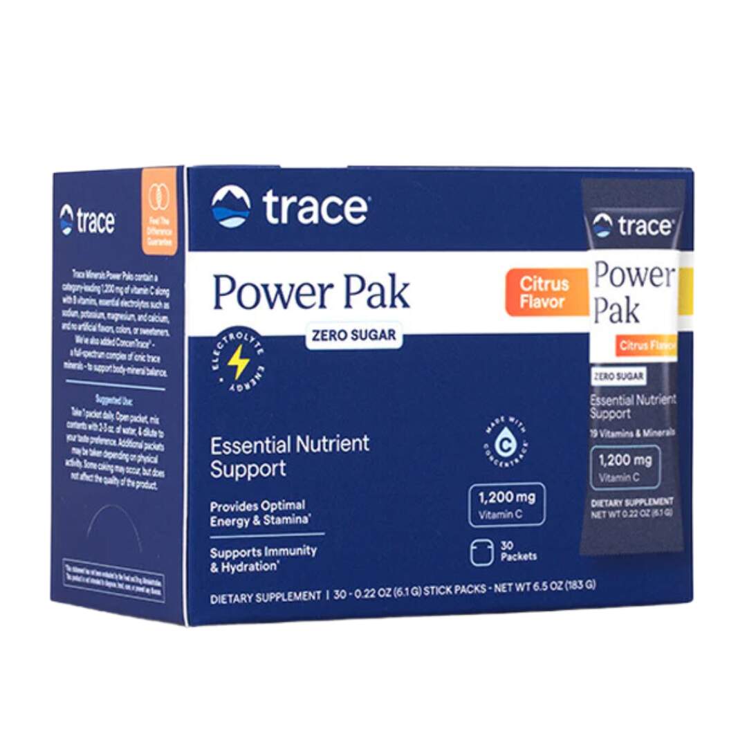 Trace Minerals - Electrolyte Stamina Power Pak Sugar Free Keto Friendly Citrus 30 packets
