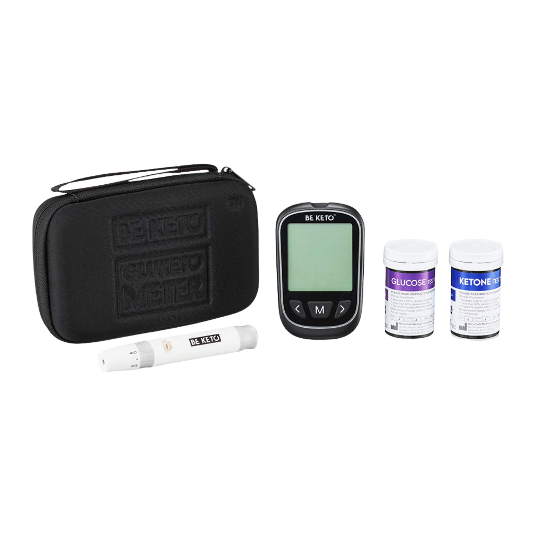 BeKeto - GluKeto Meter – Blood Glucose & Ketone Meter (Starter Pack)