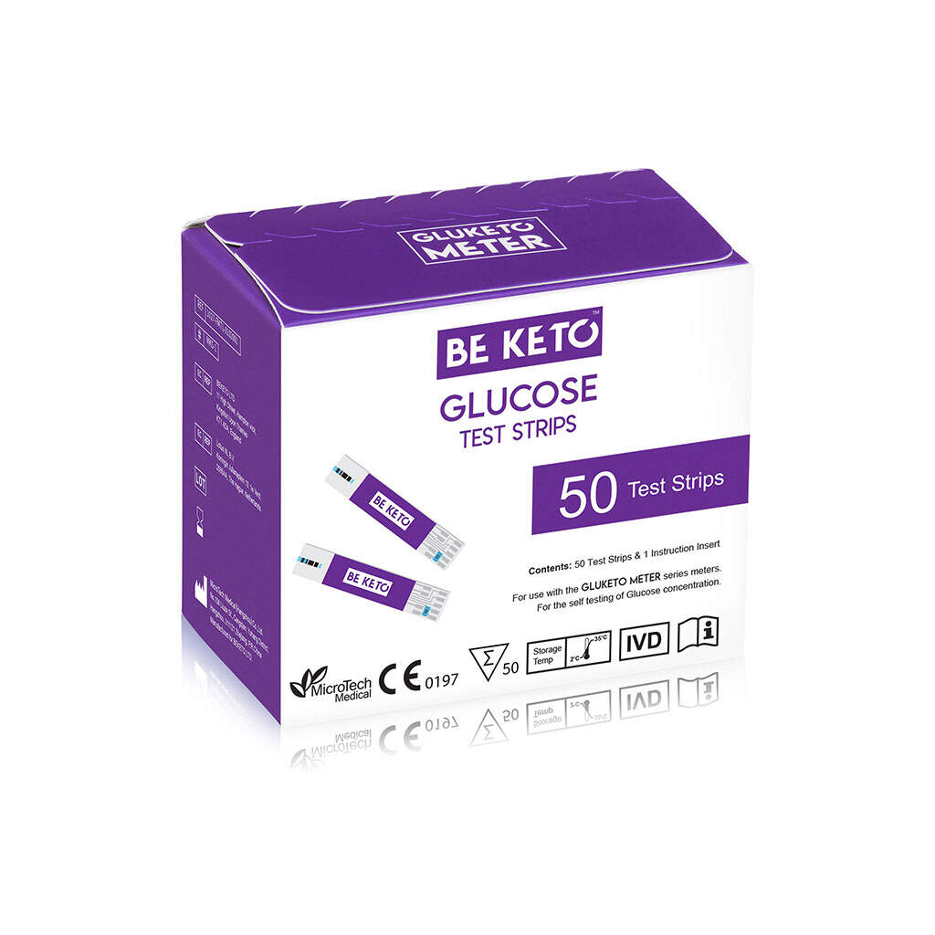 BeKeto - GluKeto Meter – Glucose Strip Tests 50 pcs.