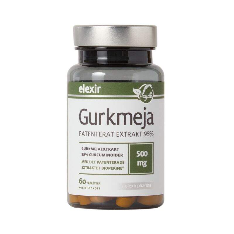 Elexir Pharma - Gurkmeja 500 mg 60 tabletter