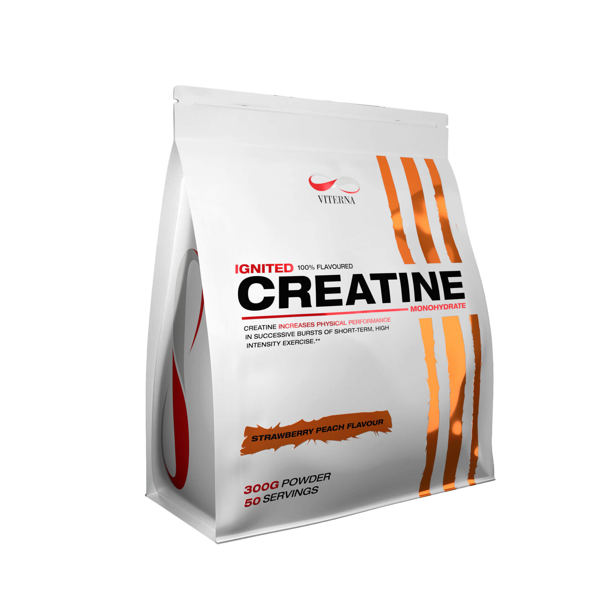 Viterna - Ignited Creatine 300g Strawberry Peach Påse