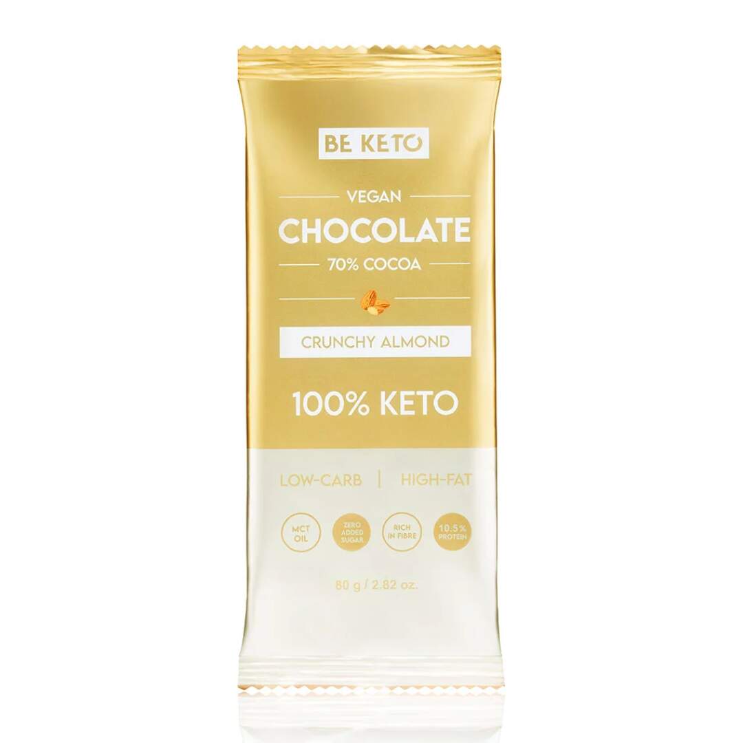 BeKeto - KETO Chocolate Crunchy Almond 80g