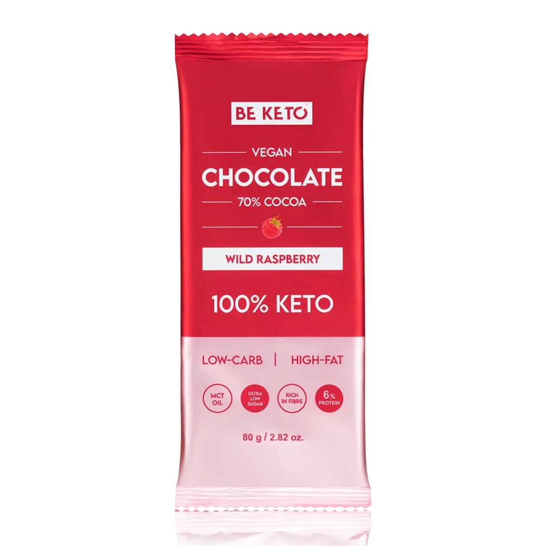 BeKeto - KETO Chocolate Wild Raspberry 80g