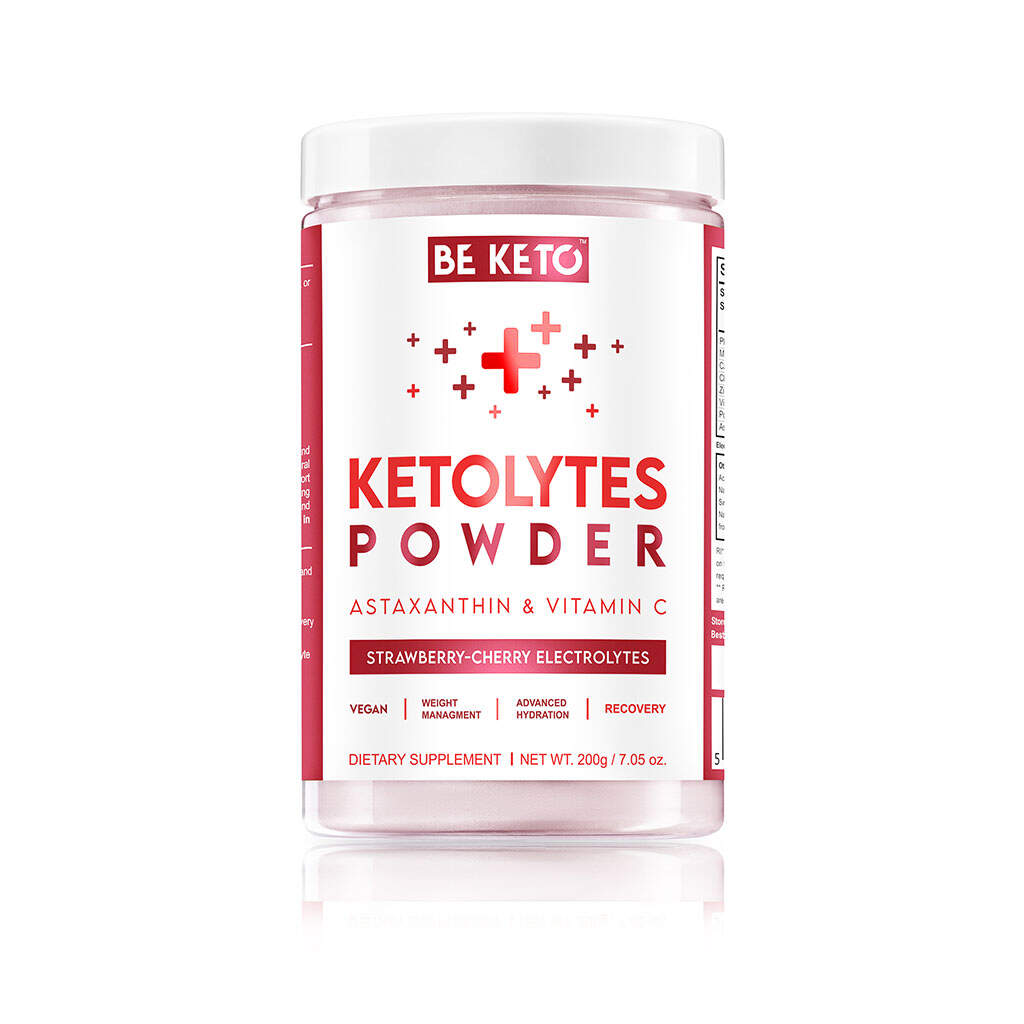 BeKeto - KETO Electrolytes Powder – Strawberry Cherry 200g