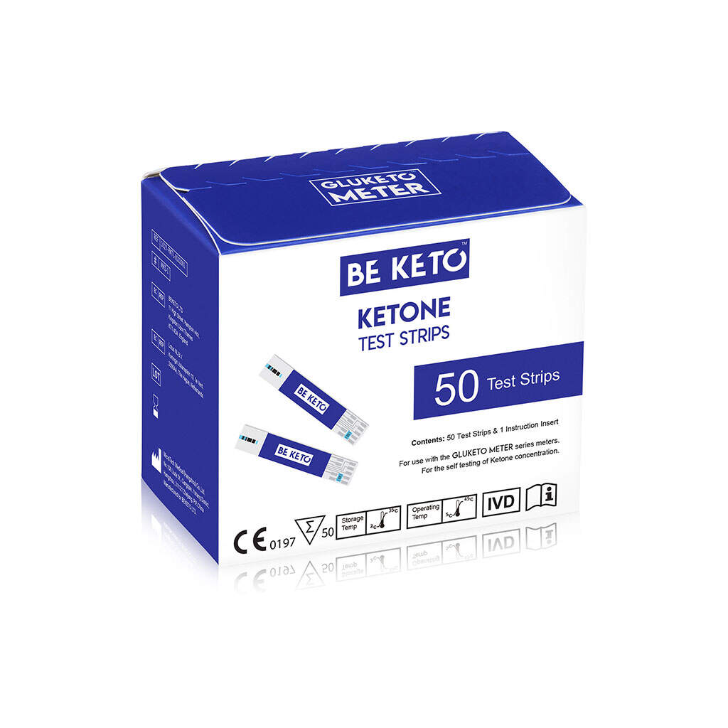 BeKeto - KETO GluKeto Meter – Ketones Strip Tests 50 pcs.