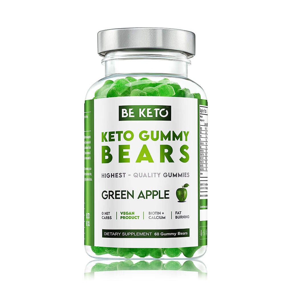 BeKeto - KETO Gummy Bears – Green Apple 60 gummies