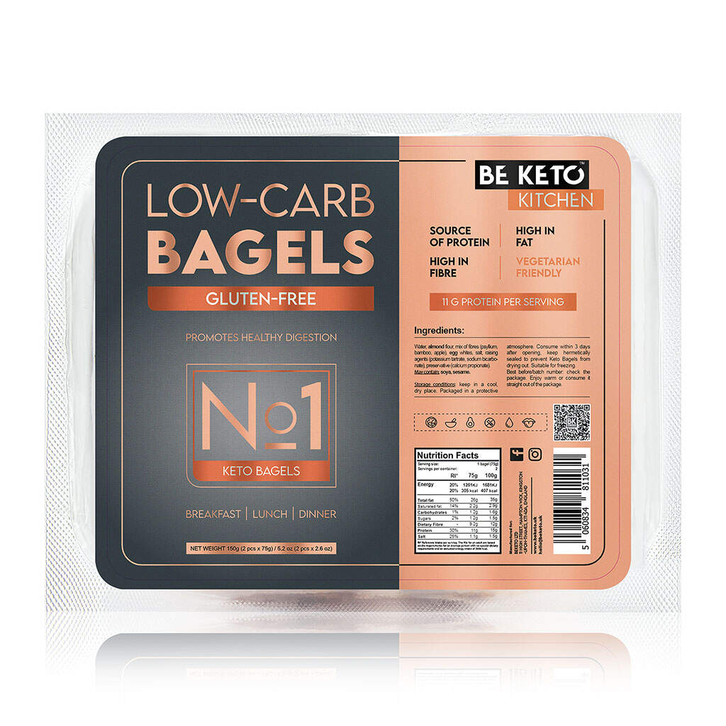 BeKeto - KETO Low Carb Bagels 150g Gluten Free