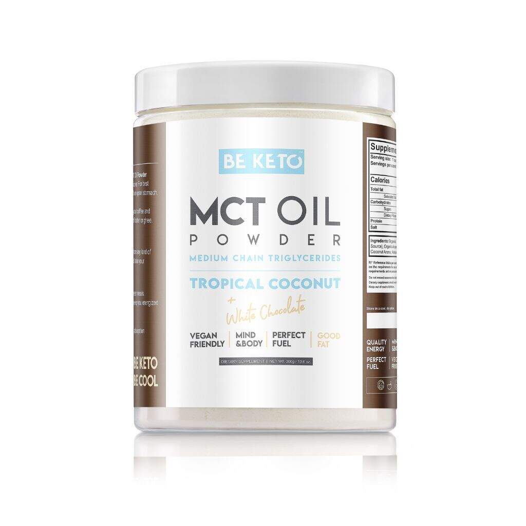 BeKeto - KETO MCT Oil Powder – Coconut & White Chocolate 300g