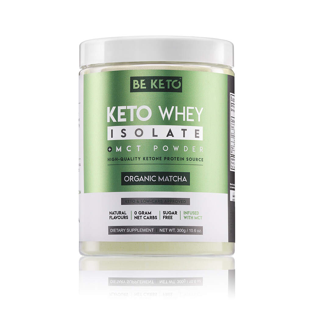 BeKeto - KETO Whey isolate + MCT - Organic Matcha 300g
