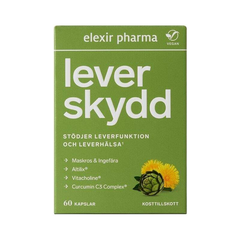 Elexir Pharma - Leverskydd 60 kaps