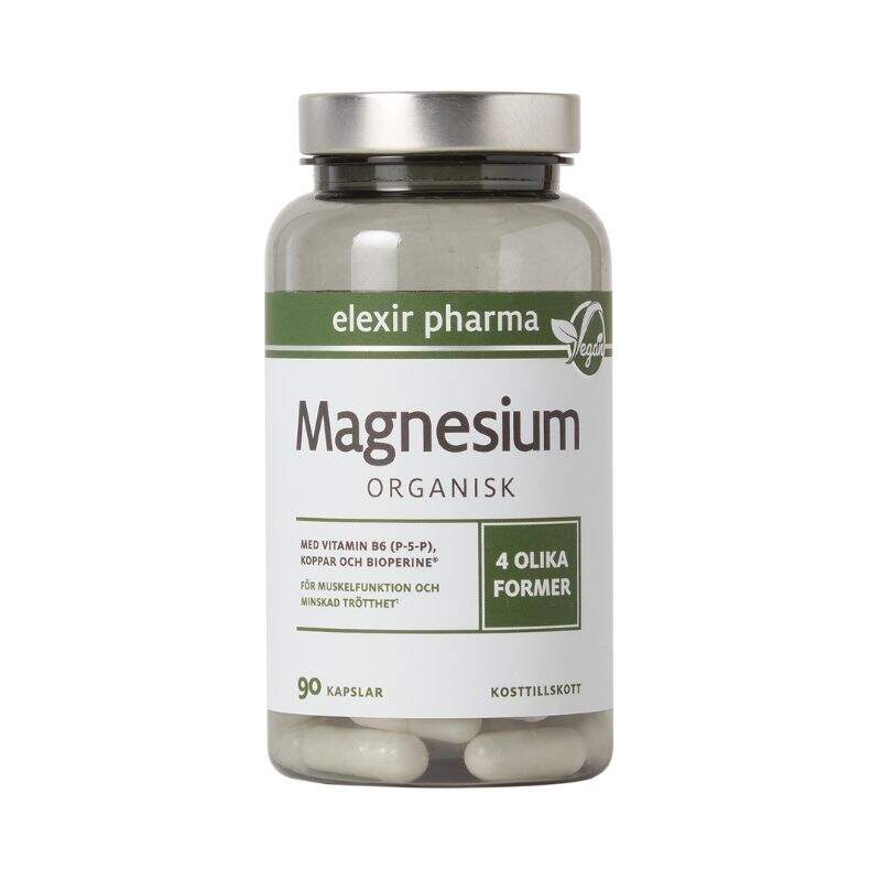 Elexir Pharma - Magnesium Organisk 90 kapslar