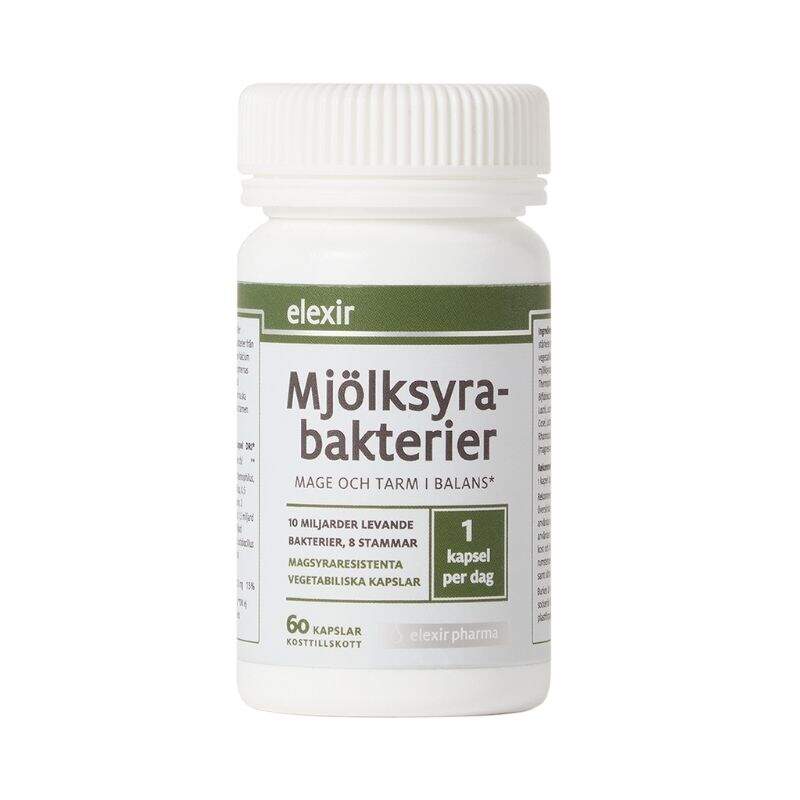 Elexir Pharma - Mjölksyrabakterier 60 kaps