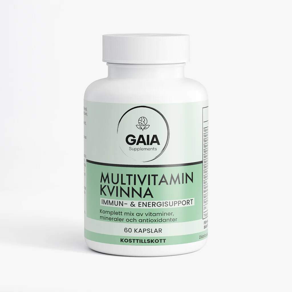 Gaia Supplements - Multivitamin Kvinna 60 Kapslar
