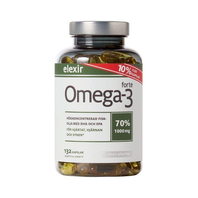 Elexir Pharma - Omega-3 Forte 1000mg 132 kapslar