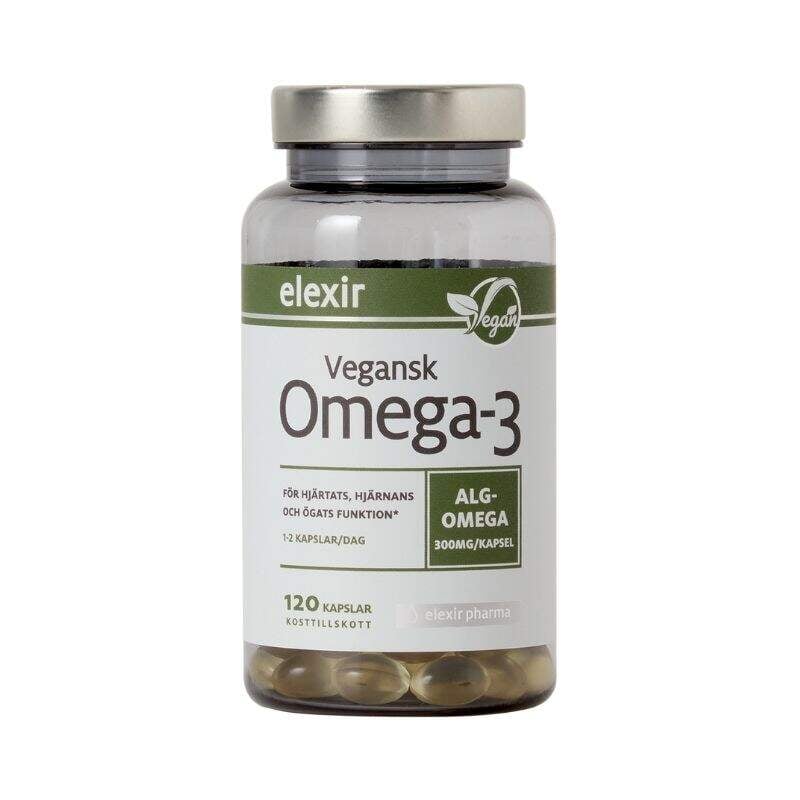Elexir Pharma - Omega-3 Vegan 120 kapslar